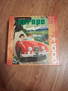 Eurographics Travel Europe Vintage Poster Jigsaw Puzzle 1000 Pc NEW SEALED